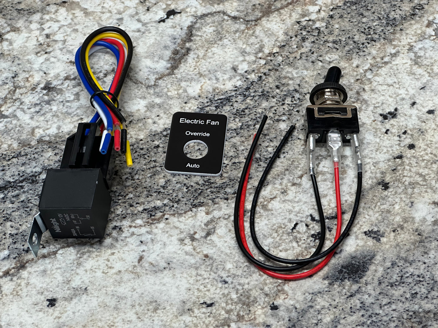 Electric Fan Switch with Label and Relay!