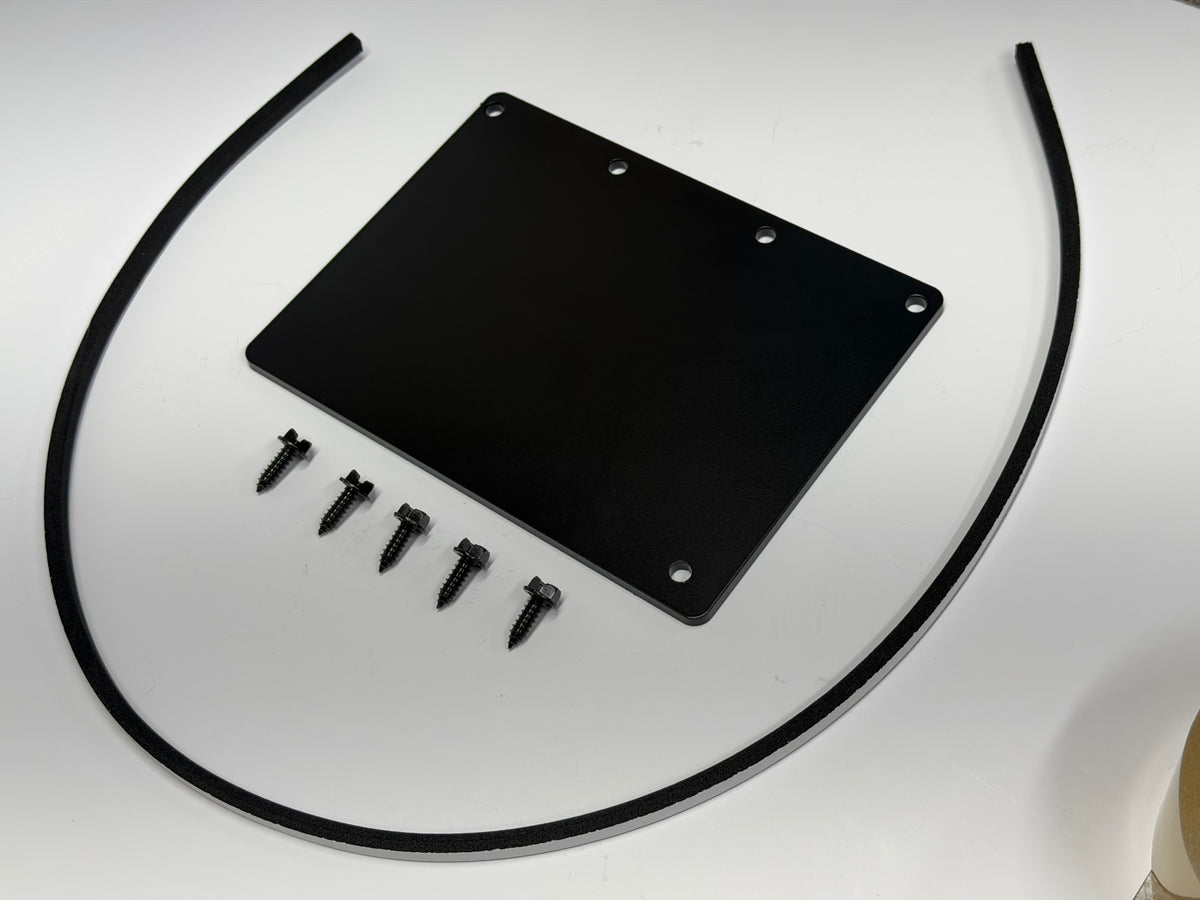 Kick Vent Delete Plate - F100 - Black