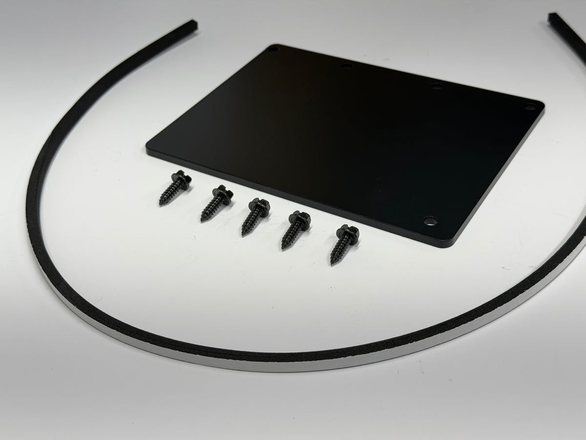 Kick Vent Delete Plate - F100 - Black