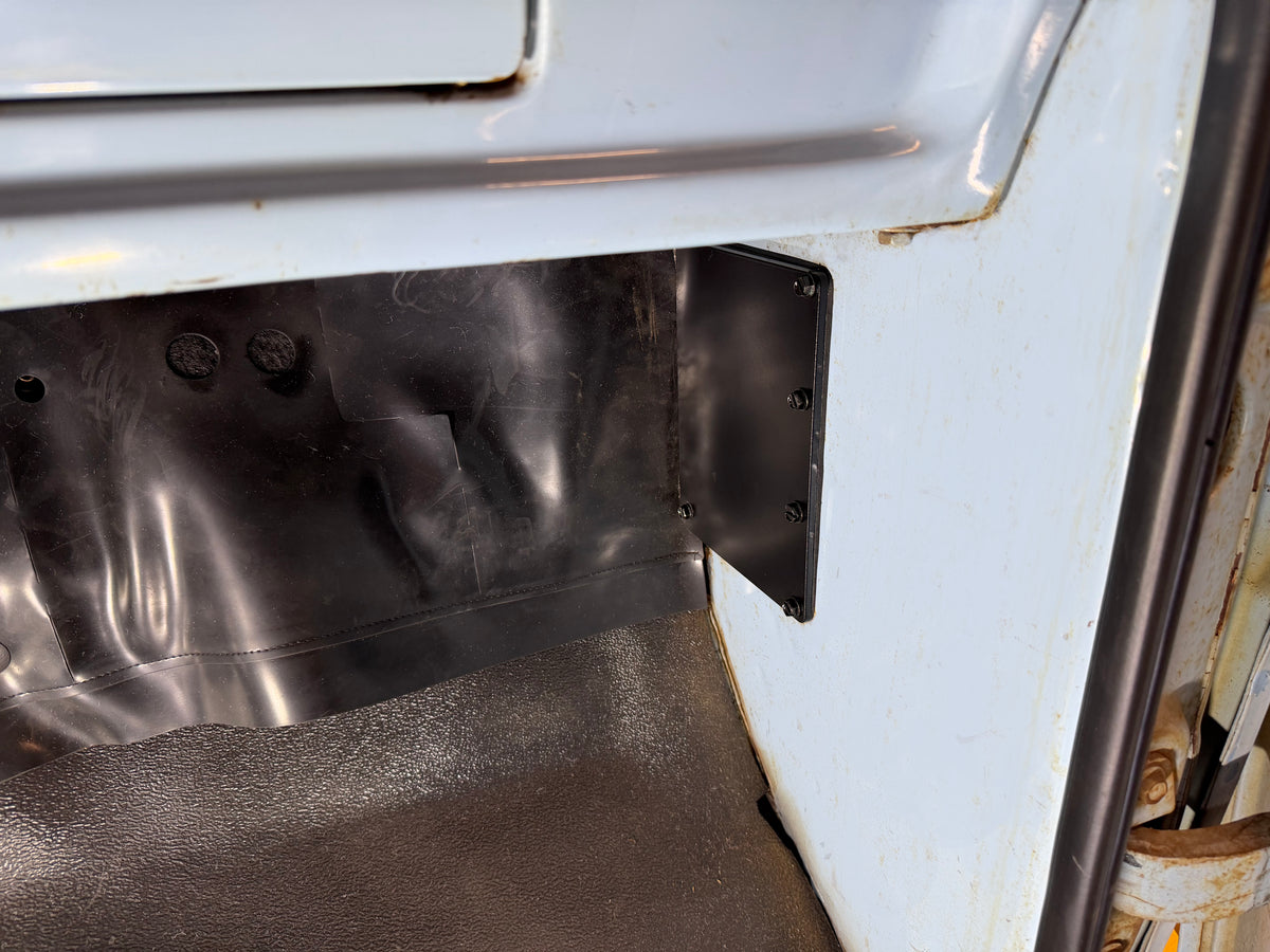 Kick Vent Delete Plate - F100 - Black