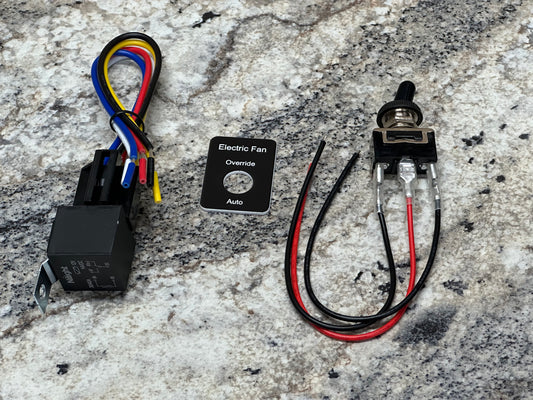 Electric Fan Switch with Label and Relay!
