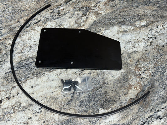 Heater Delete Plate - Black