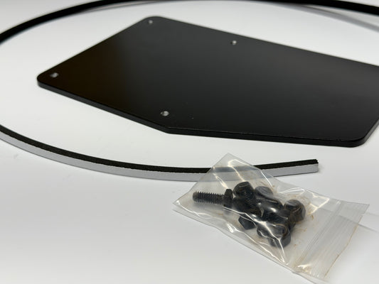 Heater Delete Plate - Black