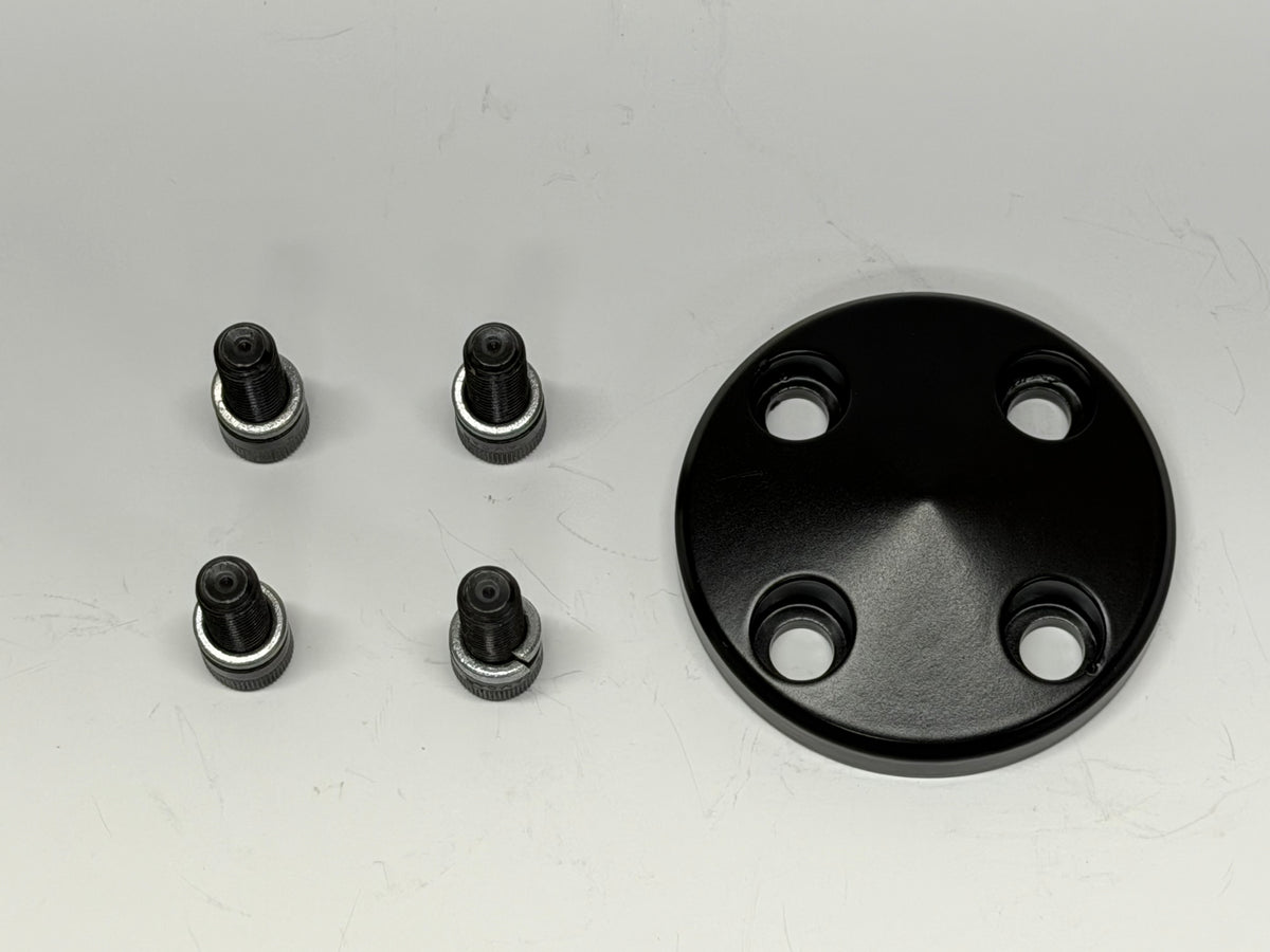Water Pump Pulley Cap - Black Powder Coat