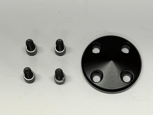 Water Pump Pulley Cap - Black Powder Coat