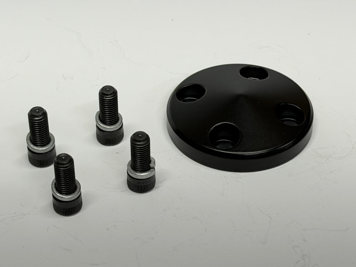 Water Pump Pulley Cap - Black Powder Coat