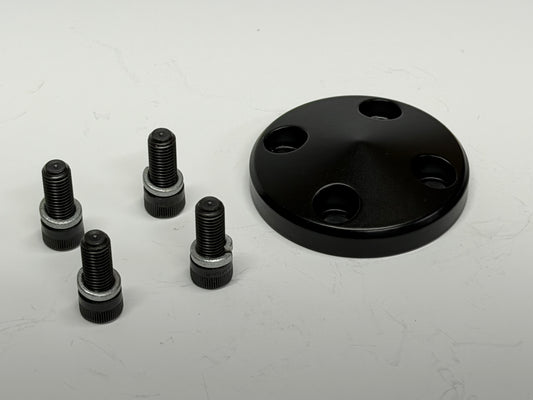 Water Pump Pulley Cap - Black Powder Coat
